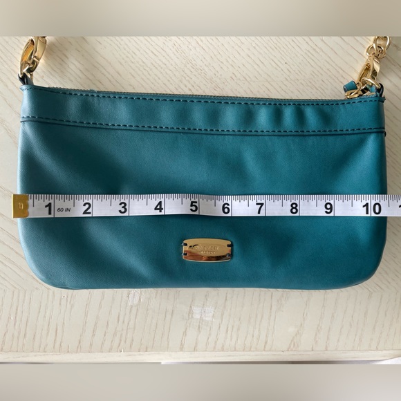 Nine West Blue leather shoulder or crossbody purse - Picture 5 of 7